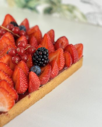 Tarte aux fraises fraîches de l’Isère