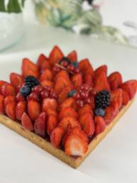 Tarte aux fraises fraîches d’Isère