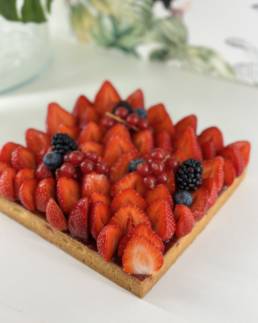 Tarte aux fraises fraîches d’Isère